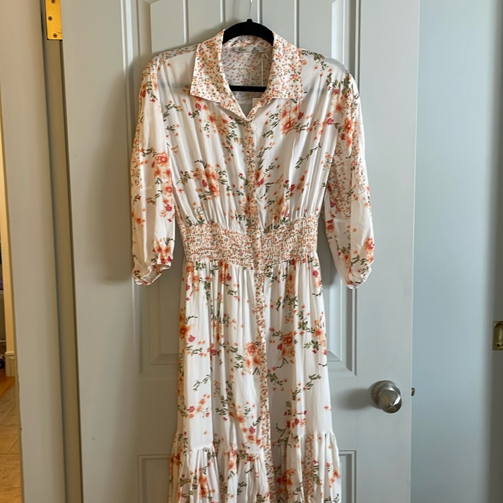 Dex Floral Maxi Dress Small